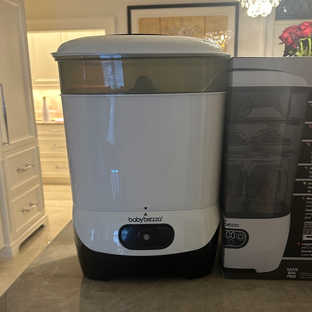 Baby Brezza White and Black Sterilizer